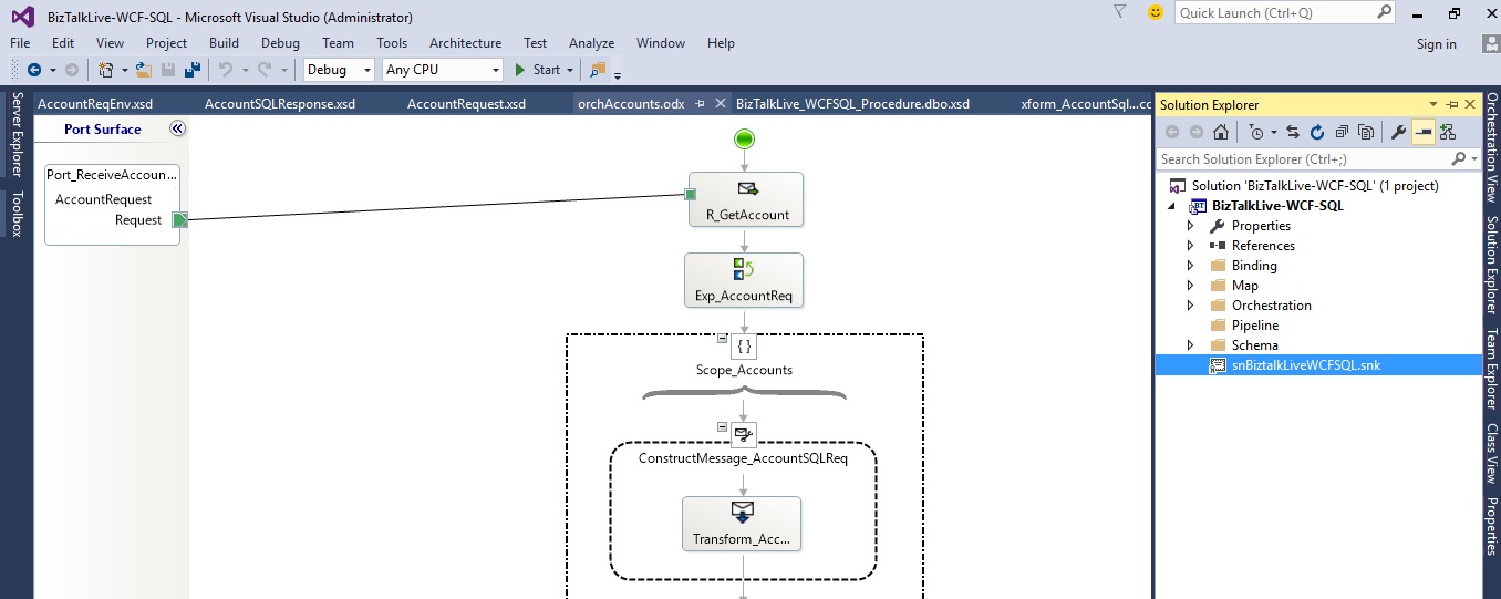 Step by step solution of BizTalk Two-Way WCF-SQL XmlPolling in Send Port