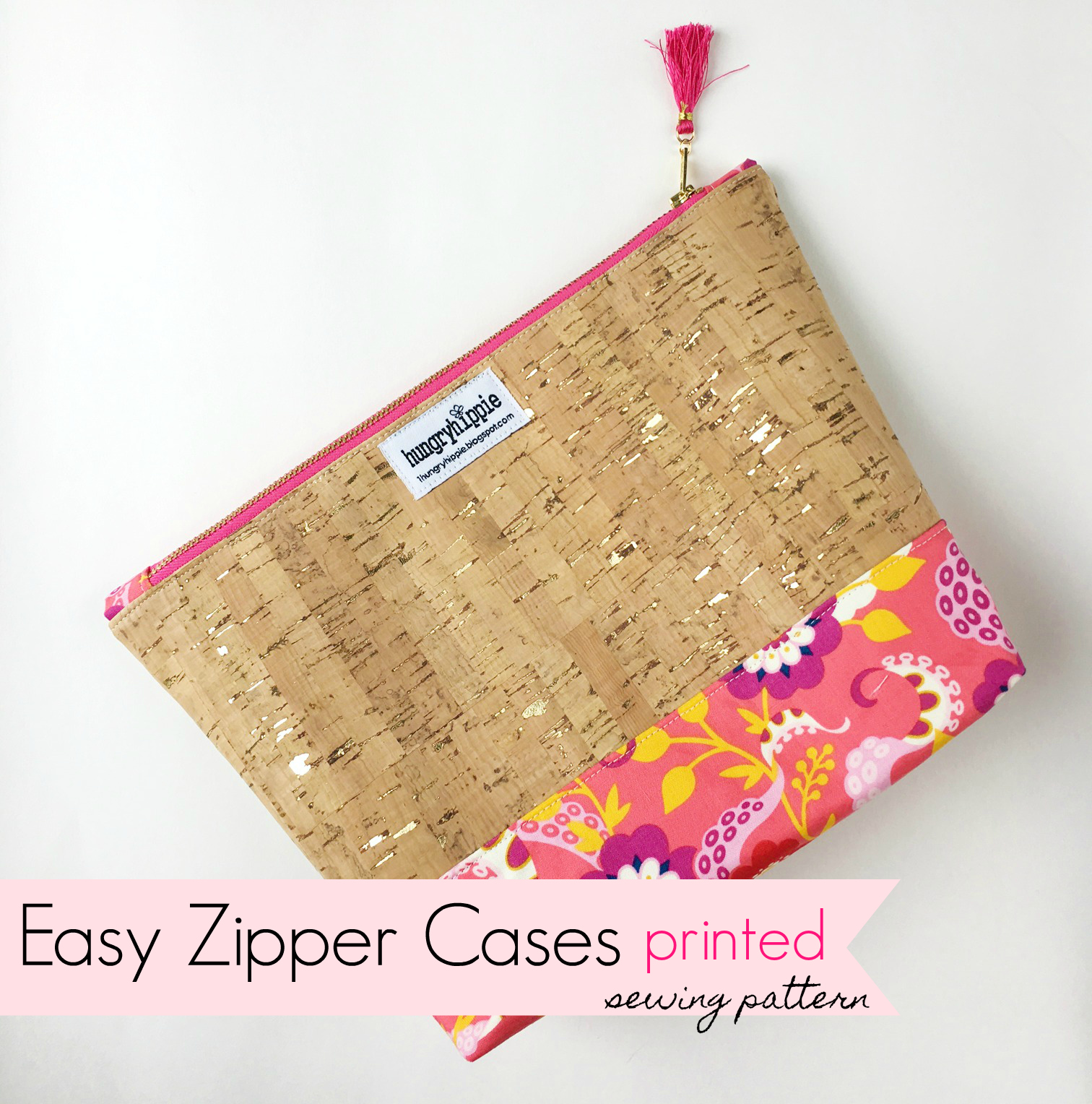 sewhungryhippie New pattern how to sew Easy Zipper Cases in three sizes