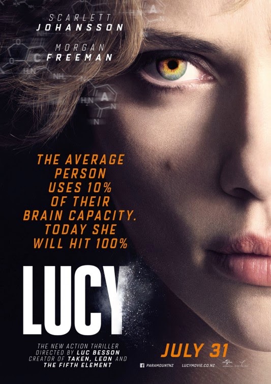 Lucy, Film Poster, Directed by Luc Besson, starring Scarlet Johansson