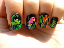 nails letter nail jungle alphabet challenge notd