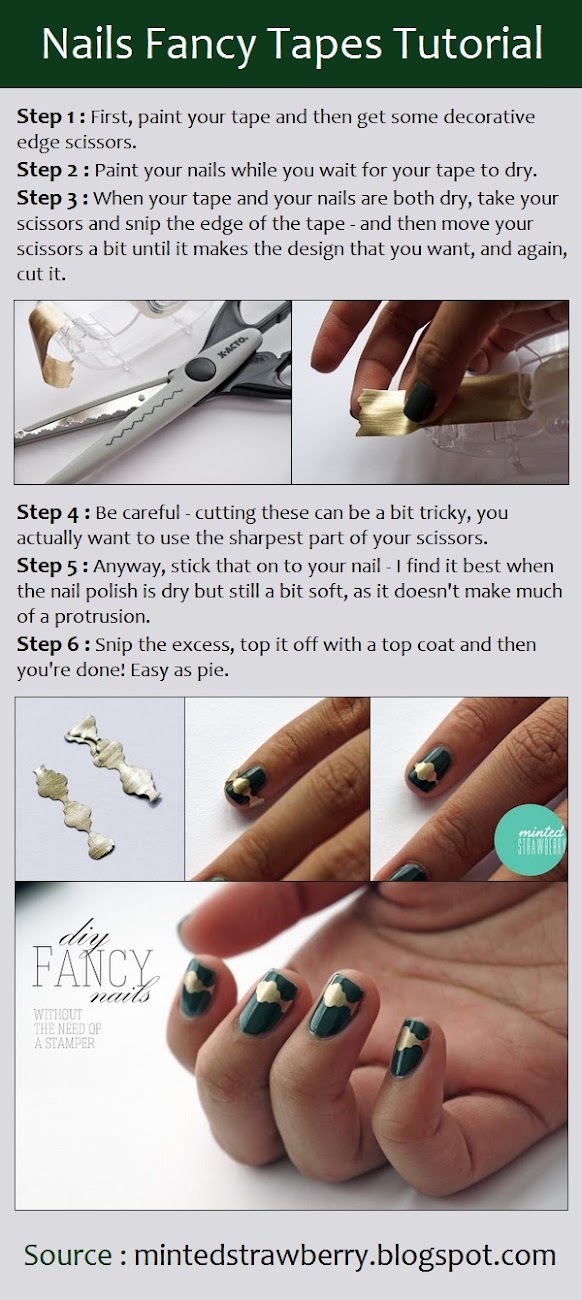 Manicure Tutorials Nails Fancy Tapes Tutorial