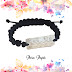 A-243 Pulsera plata hombre personalizada, regalo para papá