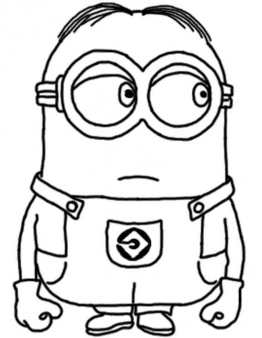 desenhos figuras moldes dos minions para colorir pintar imprimir