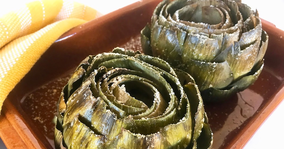 Garlic Butter Baked Artichokes with Parmesan