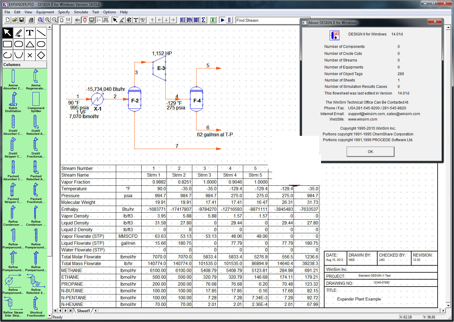 winsim design ii