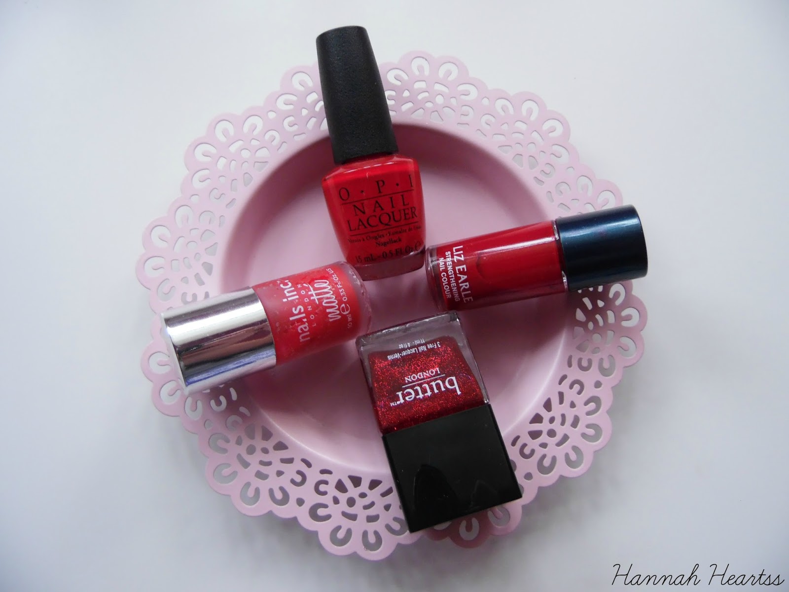 Top Four Red Nail Polishes 