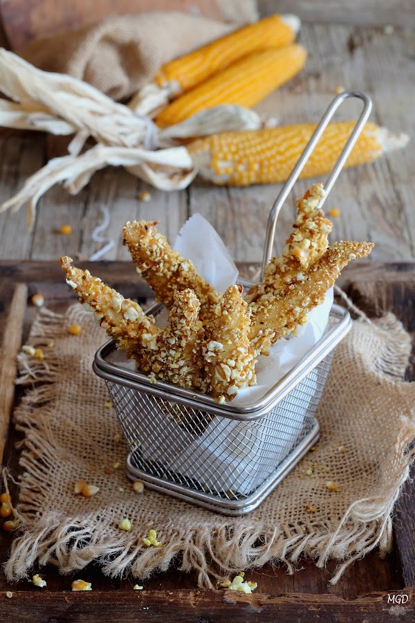 Pollo rebozado con palomitas al curry mi gran diversion