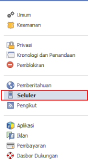 pilih Tab SELULAR pilih Tab SELULAR