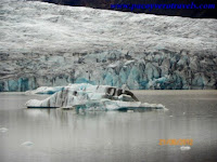 Laguna glaciar de Fjallsarlon en Islandia