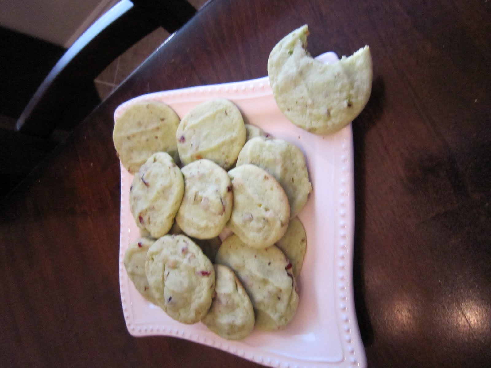 Life As We Know It CranPistachio Cookies