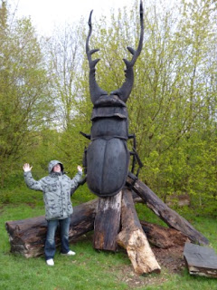 Getting scared off of a Giant Beetle in Guildford