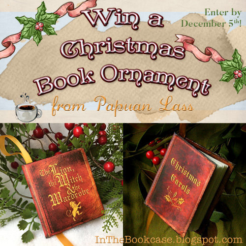 Win a Christmas book ornament, featuring actual book text and illustrations! Win a Christmas book ornament from Papuan Lass on inthebookcase.blogpost.com