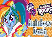 Rainbow Rock vestir Rainbow Dash | Juegos de Equestria Girls - Rainbow Rocks  - Friendship Games