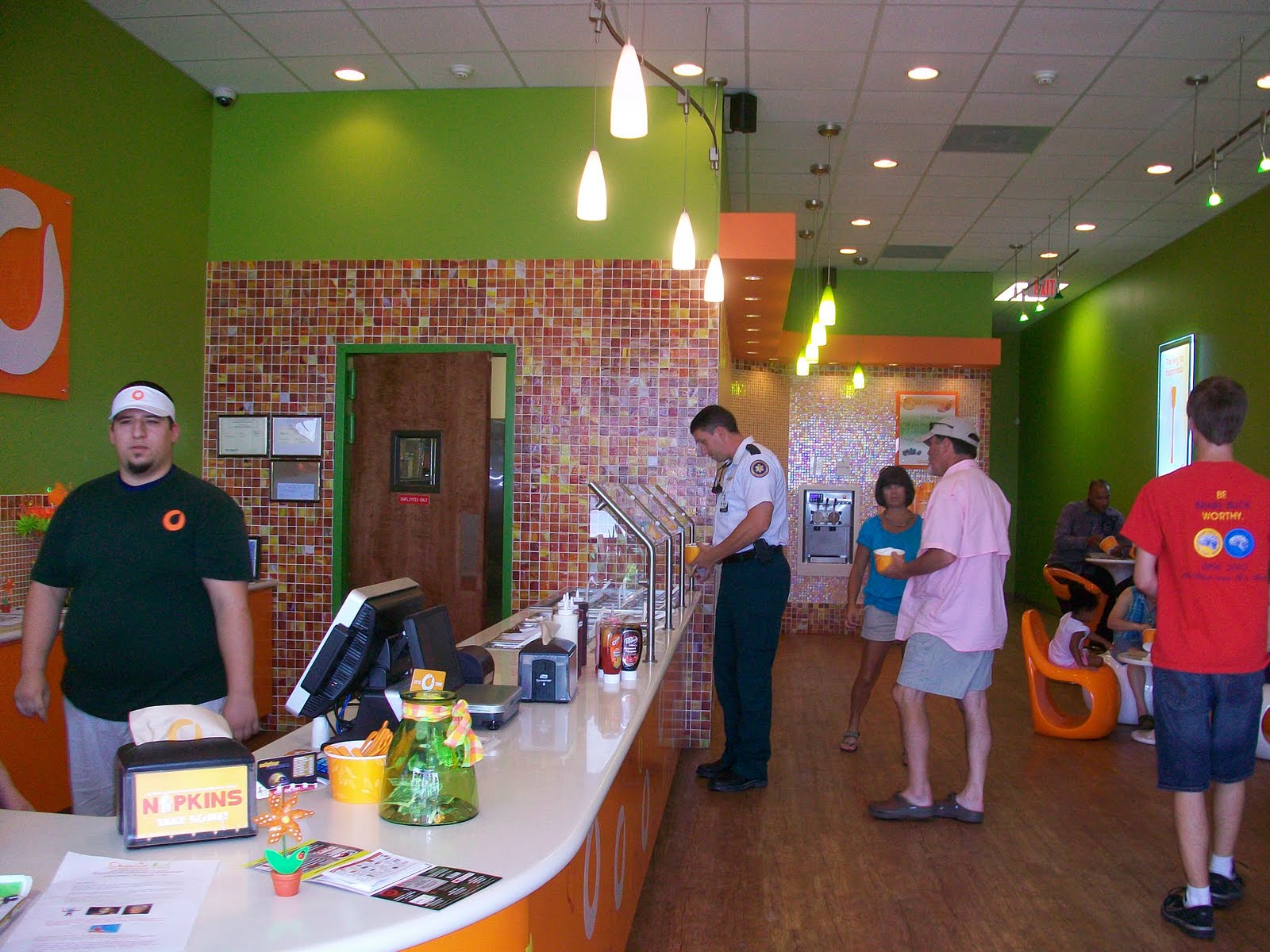 Angie Kay Dilmore Orange Leaf Frozen Yogurt