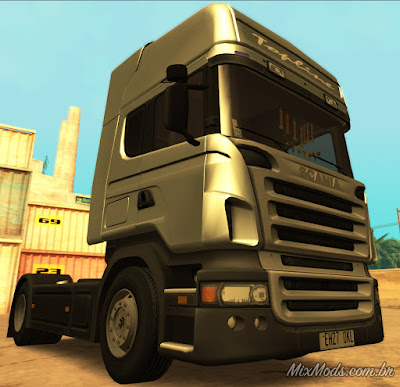 gta sa san mod caminhão leve pc fraco scania v8