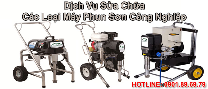 dịch vụ sửa chữa máy phun sơn công nghiệp đại hoàng cường