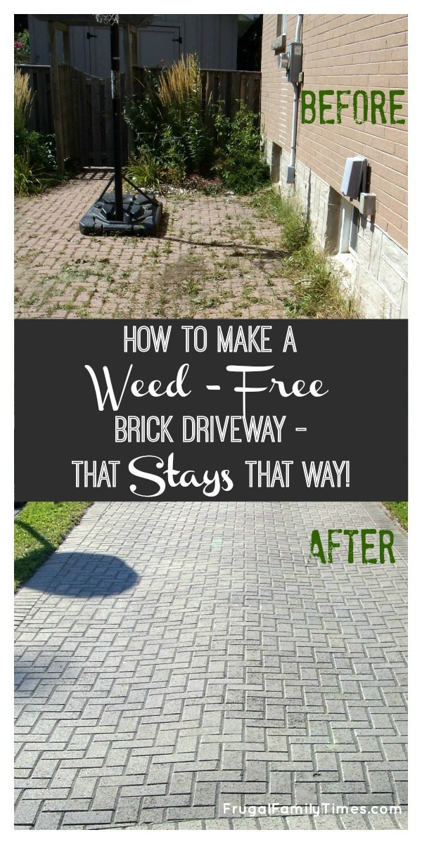 How To Make A Weed Free Brick Driveway That Stays Way How To Make A Weed Free Brick Driveway