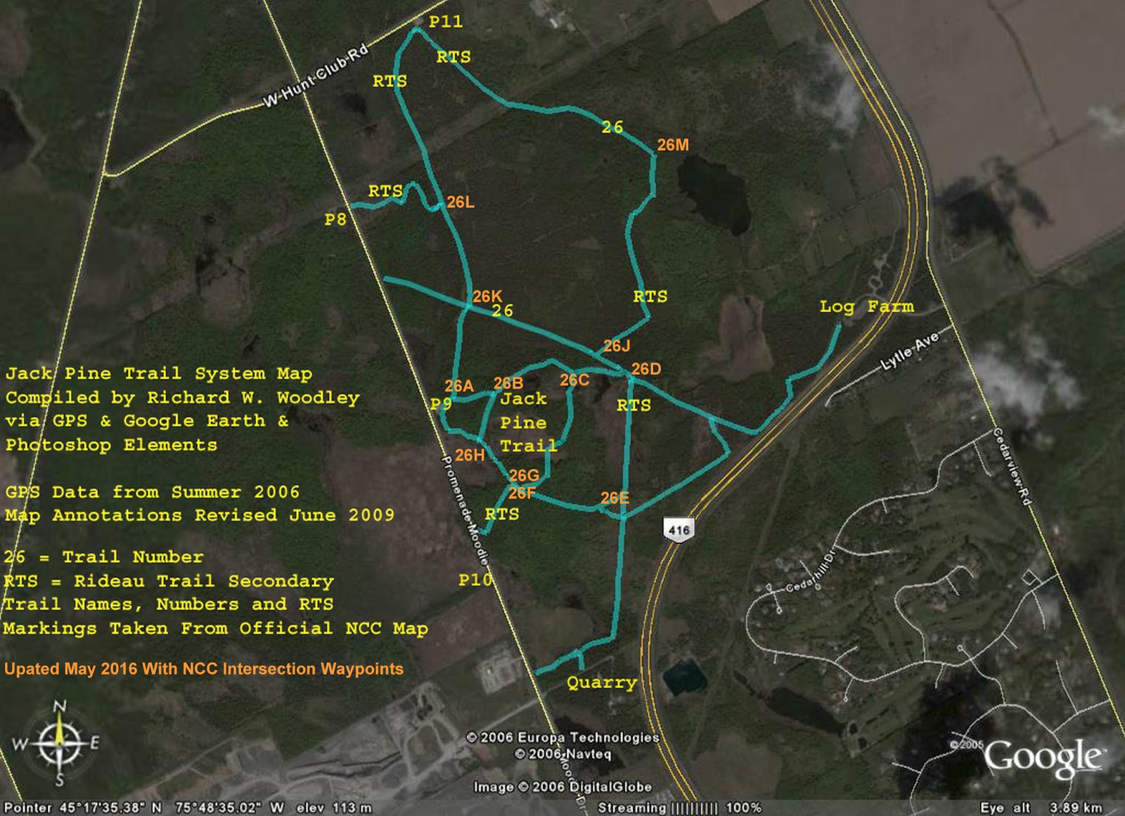 Ncc Greenbelt Trail Map Richard's Gps Trail Maps: Jack Pine & Trail 26 Trail System