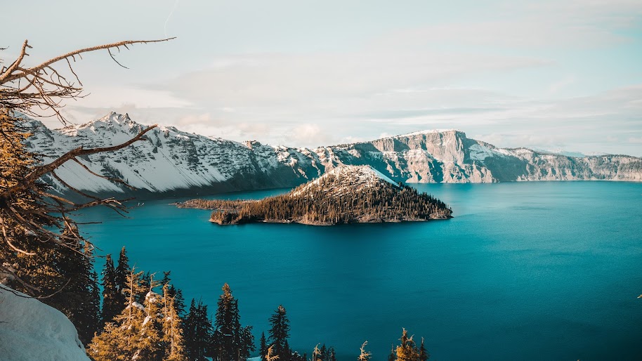 Lake, Mountain, Nature, Landscape, Scenery, Nature, 4K, #173