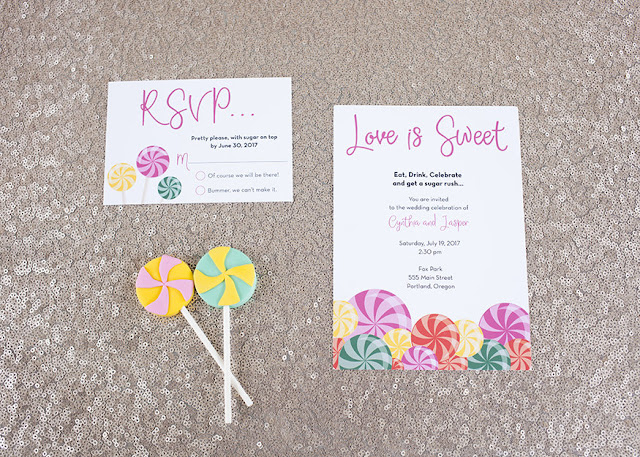 Wedding invitations created by Kiss Me Kate Studio for Fizzy Party. See the wedding at fizzyparty.com