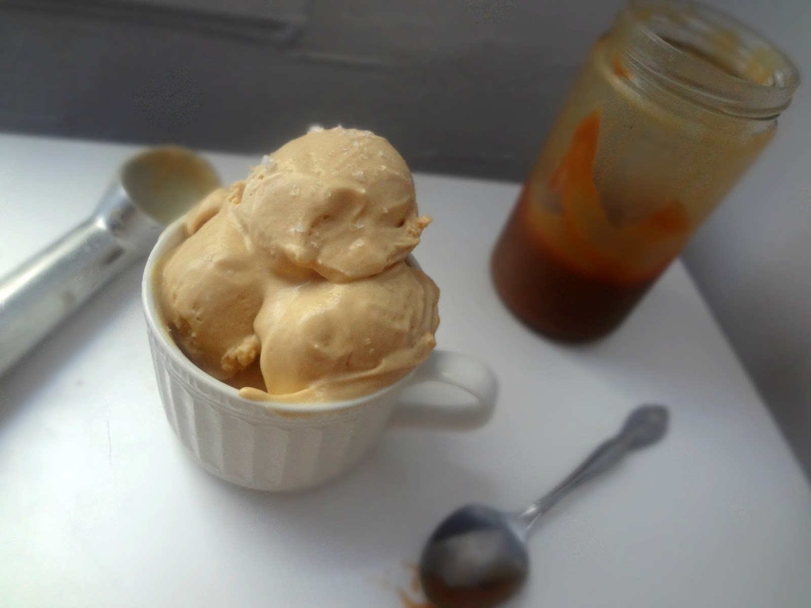 The Cooking Actress Salted Caramel Ice Cream (No Ice Cream Maker