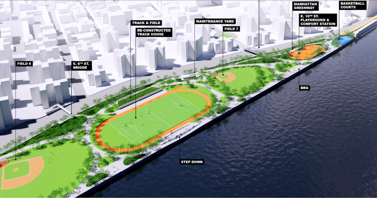 EV Grieve Mayor's new East River Park flood plan faces City Council