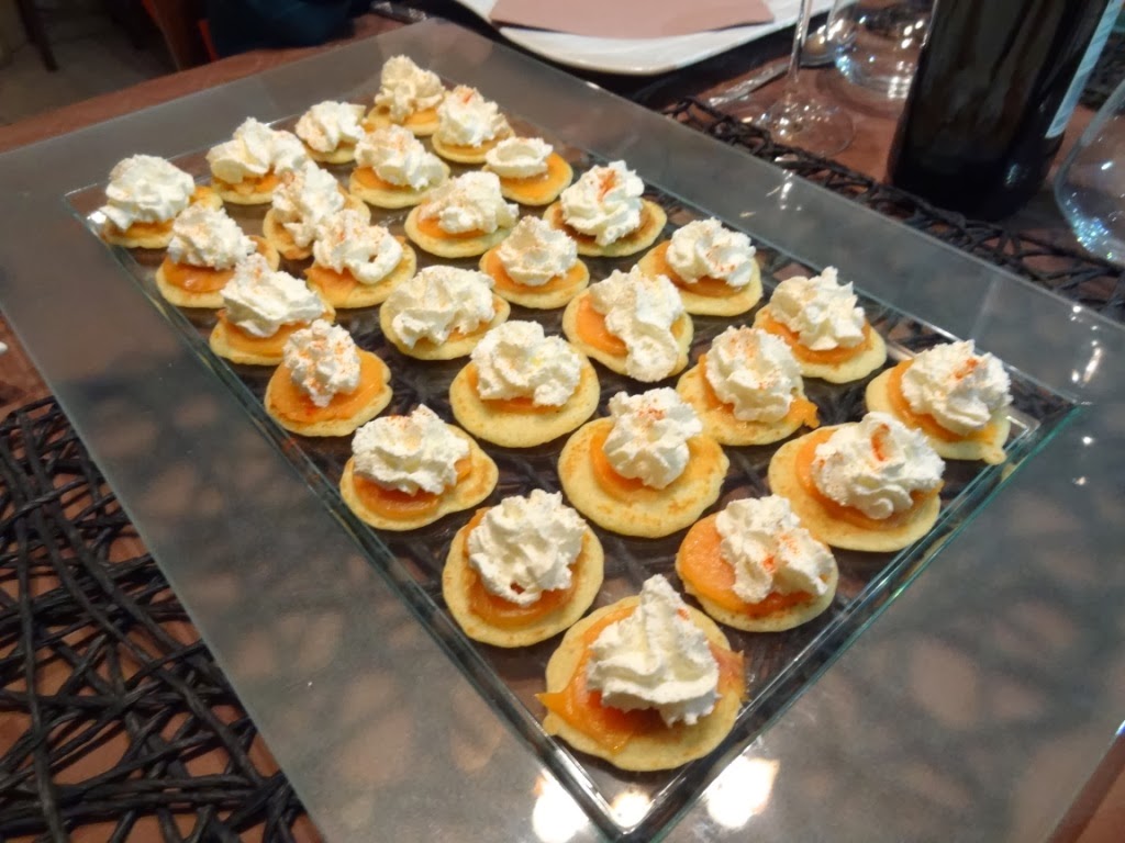 Pupilles, papilles, etc... Blinis saumon fumé et chantilly citronnée