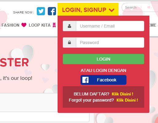 Daftar Loop Dapatkan Harga Kuota Internet Diskon 10% Daftar Loop Dapatkan Harga Kuota Internet Diskon 10%