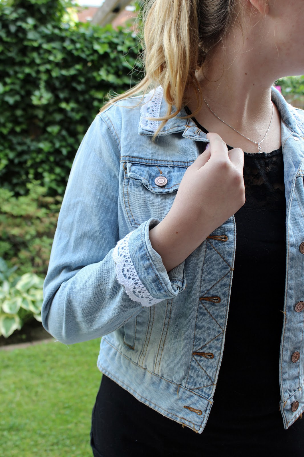 Das Zuckerkind DIY Jeansjacke verschönern *Mädelswochenende Teil 1*