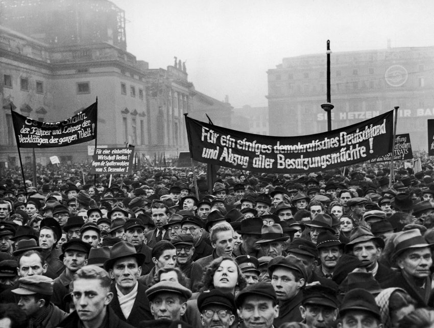 1949. Germans Protest the ThreePower Occupation of the Ruhr