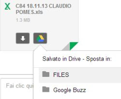 salvare allegati gmail in Google Drive