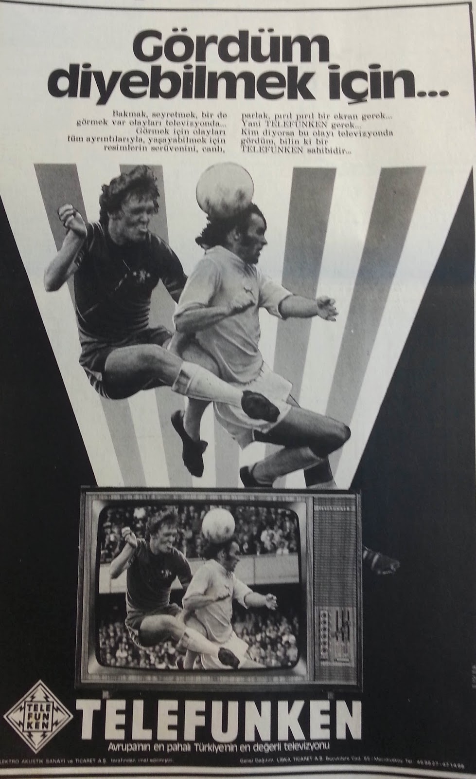 Turkish Advertising History TV manufacturers ads in 70's