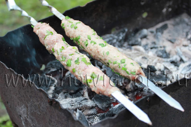 рецепт люля-кебаба на углях с пошаговыми фото