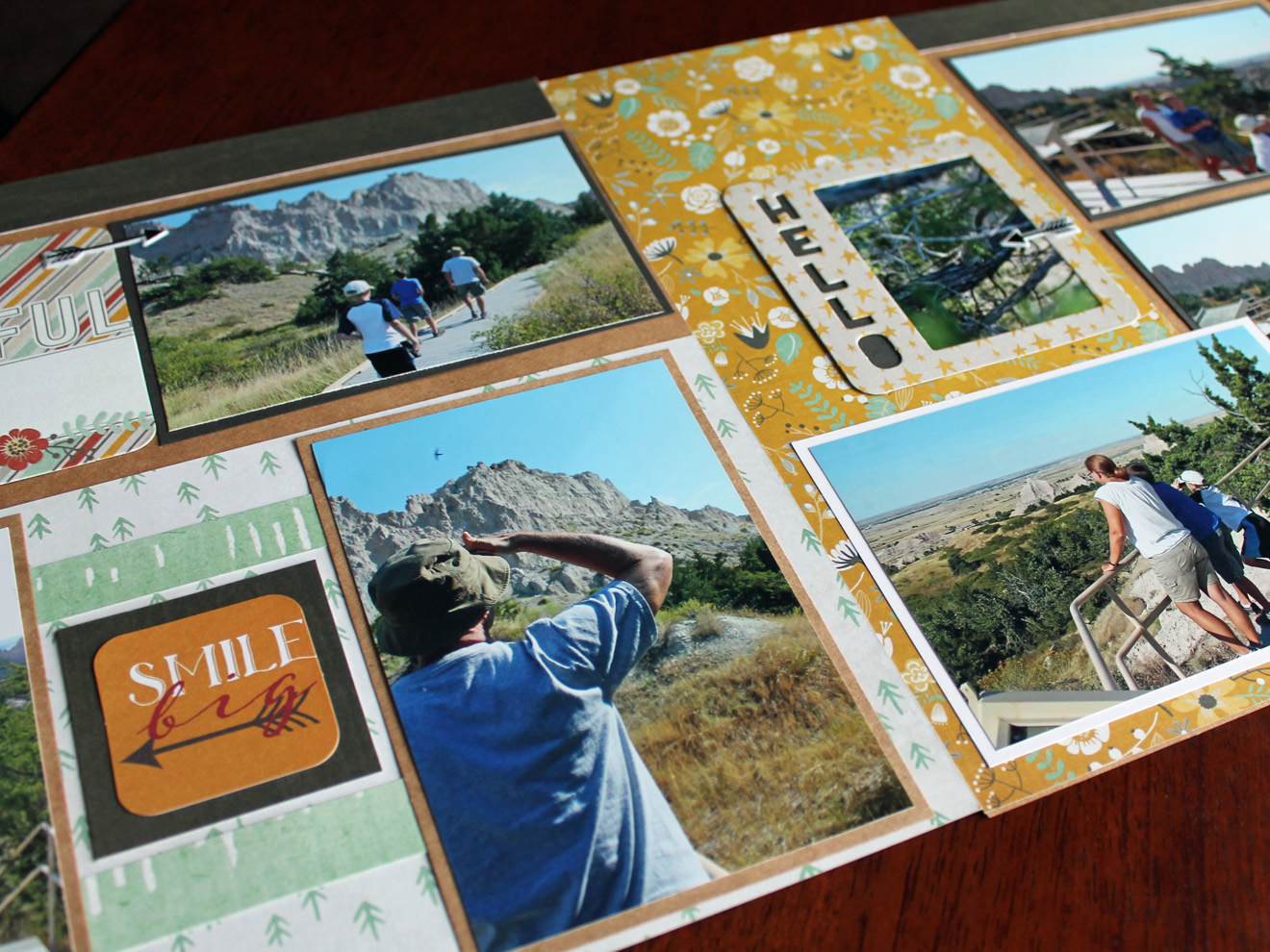 Adventure Scrapbooks Badlands National Park Hiking Scrapbook Layouts