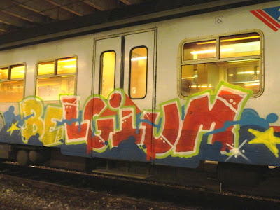 art on train