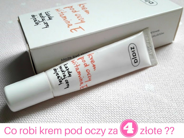 ZIAJA KREM POD OCZY WITAMINA E ( KAŻDY RODZAJ CERY DOJRZAŁEJ ) - RECENZJA I SKŁAD
