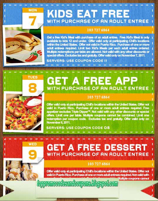No cost Promo Codes and Discount codes 2019: Chilis Discount codes graphic regarding Printable Chili's Menu titled Free of charge Promo Codes and Discount codes 2019: Chilis Discount codes