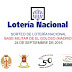 Lotería Nacional del sábado 24 de septiembre de 2016