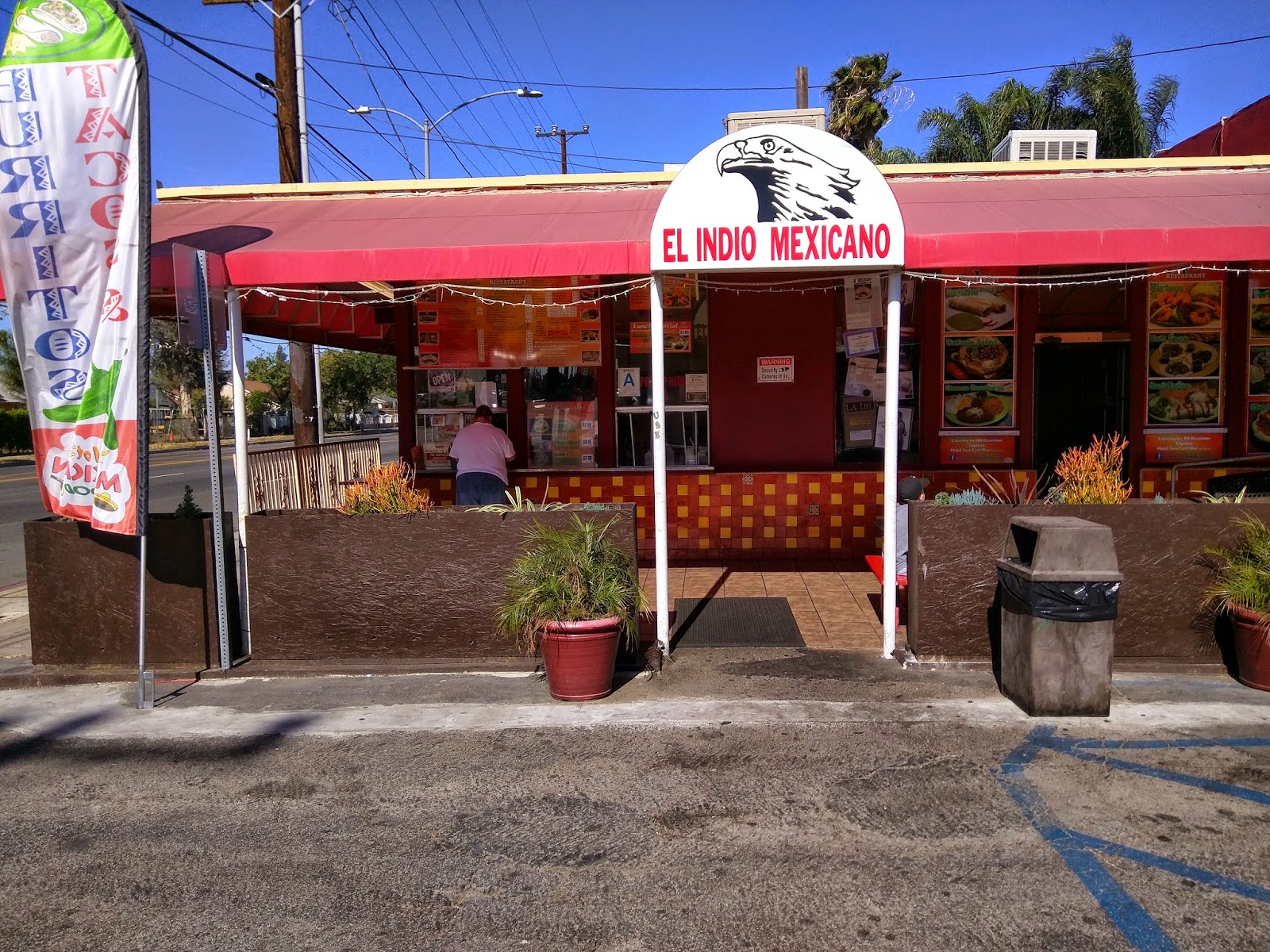 Order of the Taco El Indio Mexicano Restaurant, Northridge, CA