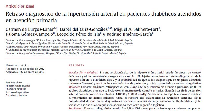Blog del paciente con hipertensión