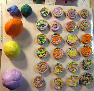 Artist At Work: New Stackers, Buttons from Swap