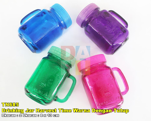 Drinking Jar Harvest Time Warna Dengan Tutup