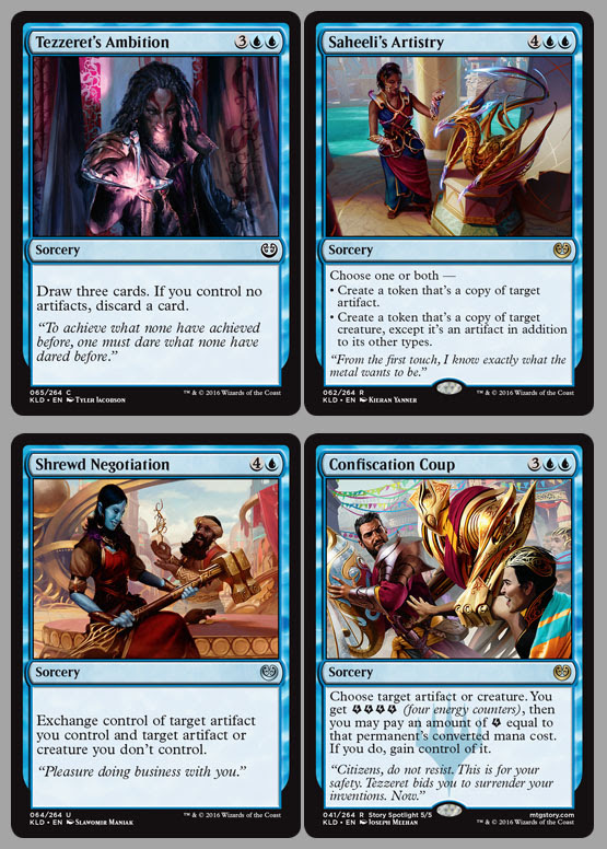 Magic the Gathering Adventures: Kaladesh Deconstructed: Sorceries