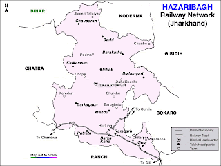 Gharebagh Map Rail-Map-india: Hazaribagh railways map