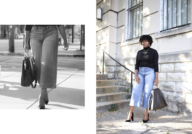 Blogger Sherre P wearing J Crew, Madewell, and ASOS