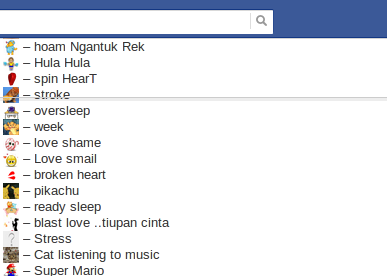 facebook trick send animated emoticons in chat box or messages