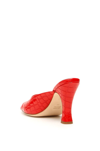 Red Leather Crocodile Printed Patent Shoes (RMNOnline.net)