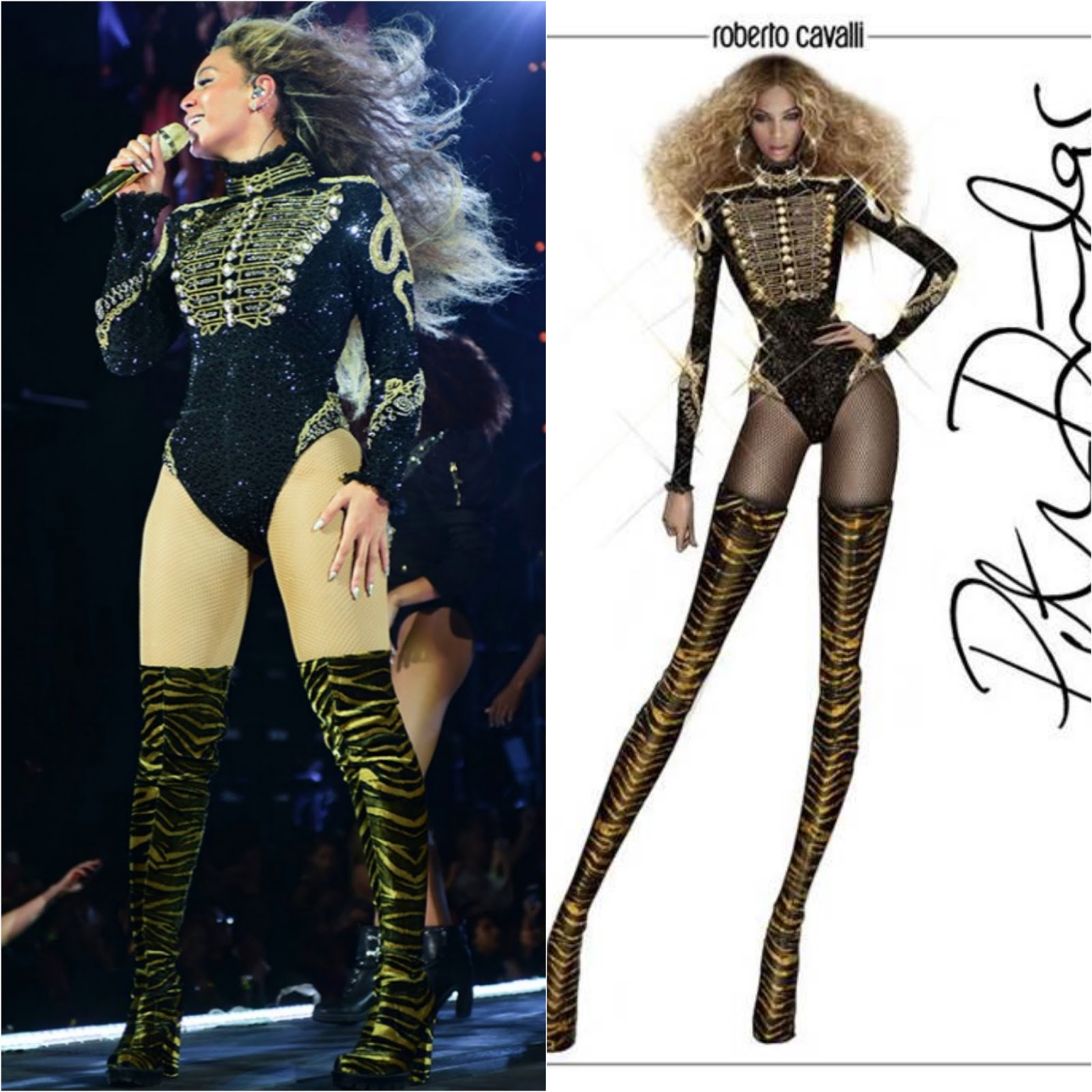 beyonce tour outfits