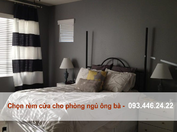 Chọn rèm cửa cho phòng ngủ ông bà