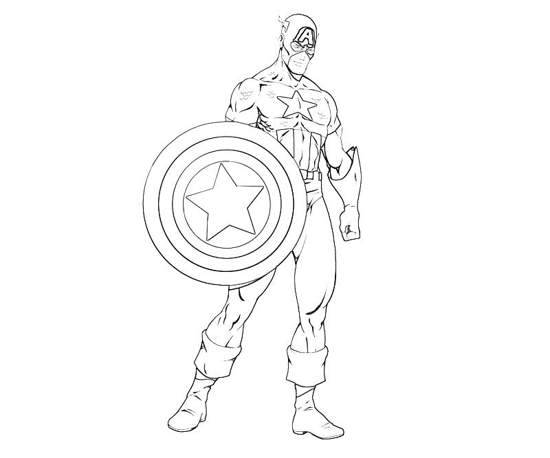 Mewarnai Captain America Gambar Mewarnai Gratis